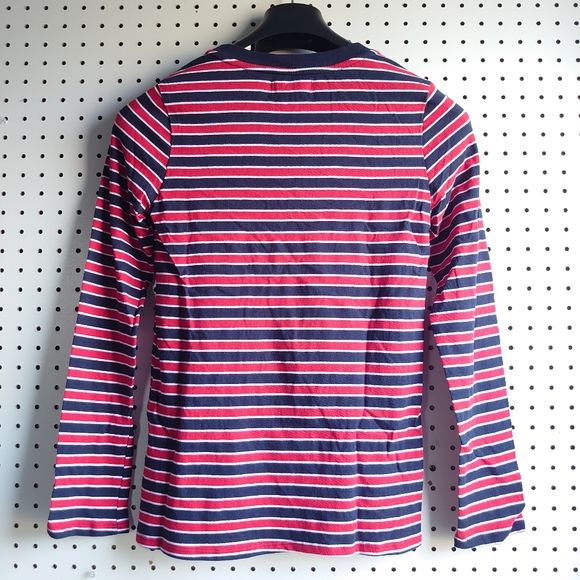 Velvet by Graham & Spencer Arty Knit Stripe Crew Neck Top In Multi - Picture 8 of 12